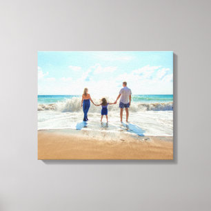 Custom Photo Canvas Print - Your Family Vacation