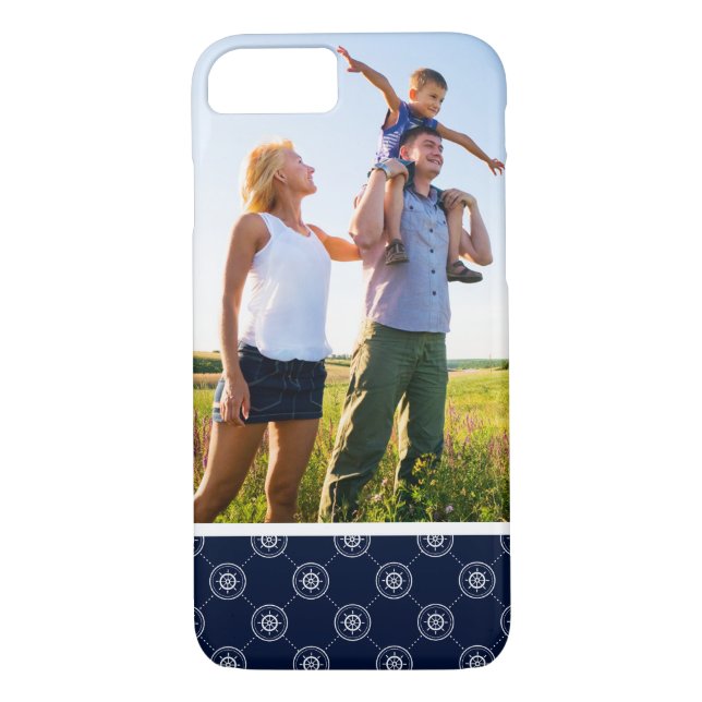 Custom Photo Captain'S Wheel Pattern Case-Mate iPhone Case (Back)