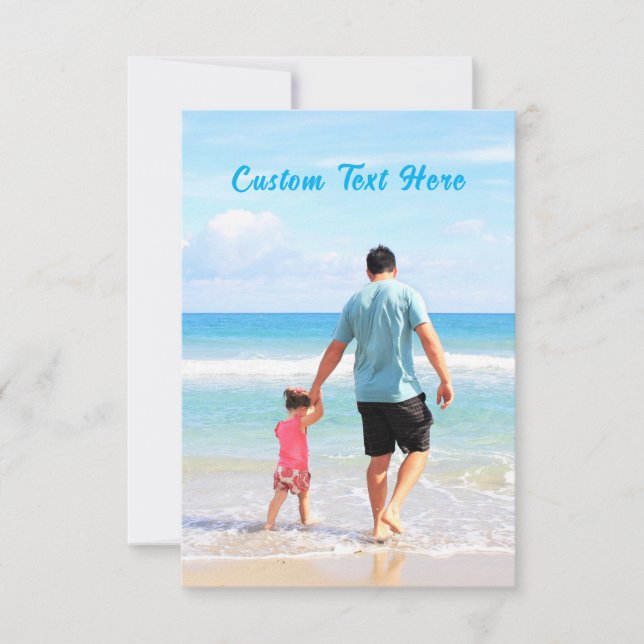 Custom Photo Card with Your Photos and Text (Front)