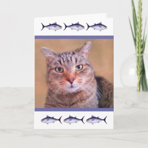 Custom Photo Cat Dad Birthday Card