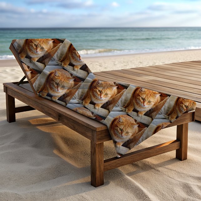 Custom Photo Cat Dog Pet Beach Towel (Creator Uploaded)