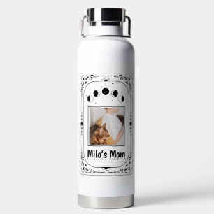 Custom Photo Cat Mum Pet Lover Personalised Gift  Water Bottle
