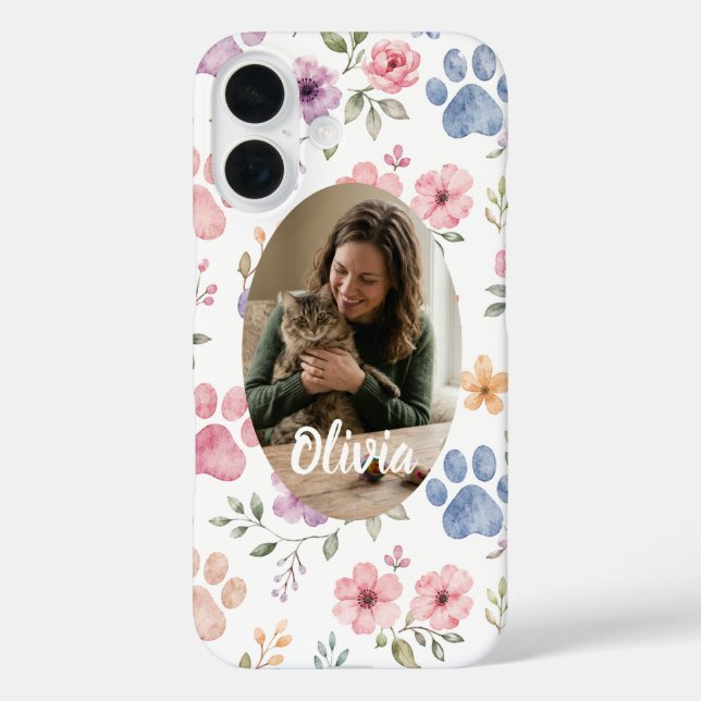 Custom Photo Cat Mum Phone Case  (Back)