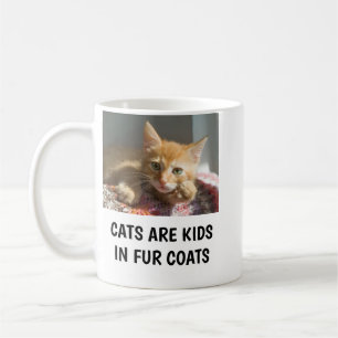 Custom photo cat quote coffee mug
