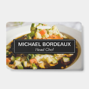 Custom Photo Catering Business personalised ID Badge