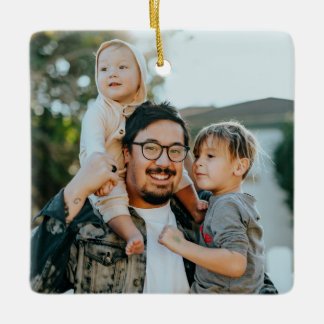 Custom Photo Ceramic Ornament