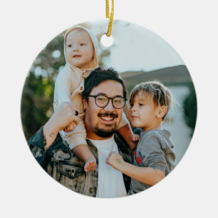 Custom Photo Ceramic Tree Decoration