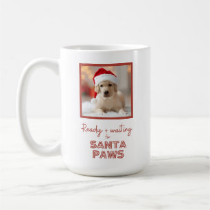Custom Photo - Christmas Dog Santa Paws Coffee Mug