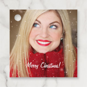 Custom Photo Christmas Gift - Favour Tags
