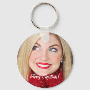 Custom Photo Christmas Gift - Key Ring