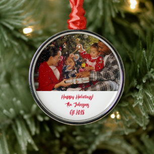 CUSTOM PHOTO CHRISTMAS ORNAMENT