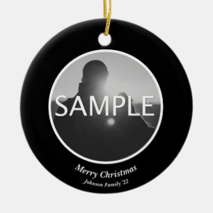 Custom Photo Christmas Ornament 