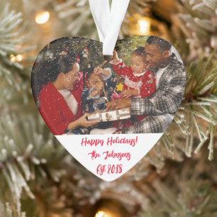 CUSTOM PHOTO CHRISTMAS ORNAMENT