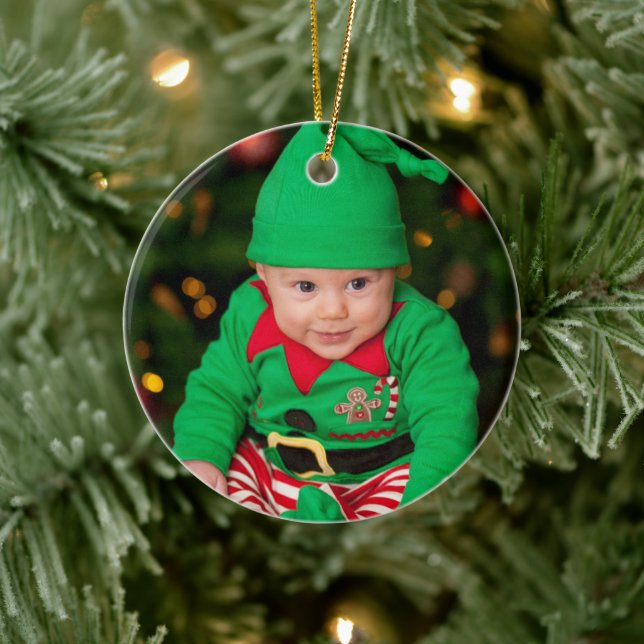 Custom Photo Christmas Ornament Keepsake (Tree)