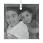 Custom Photo Christmas Square Ornament