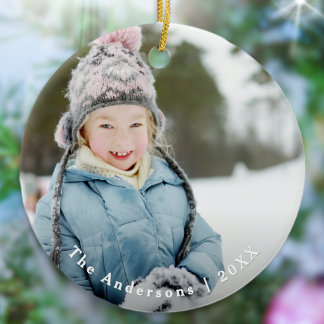 Custom Photo Christmas Tree Decoration Keepsake