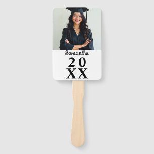Custom Photo Class of 2026 Graduation Party Senior Hand Fan