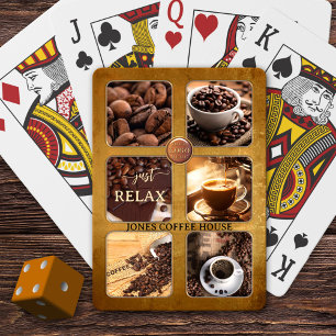 Custom Photo Coffee House Playing Cards