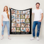 Custom Photo Collage 20 Picture Personalised Black