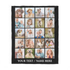 Custom Photo Collage 20 Picture Personalised Black
