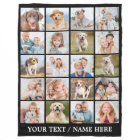 Custom Photo Collage 20 Picture Personalised Black