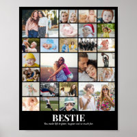 Custom Photo Collage 25 Pictures 8x10 16x20 24x30