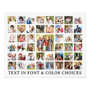 Custom Photo Collage 45 Photos Personalised