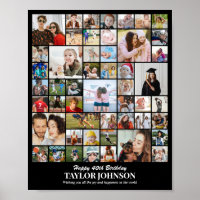 Custom Photo Collage 50 Pictures 8x10 16x20 24x30