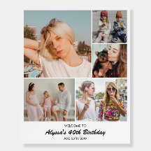 Custom Photo Collage 5 Pictures Size 8x10 16x20