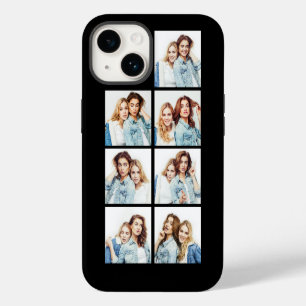 Custom Photo Collage 7 Square Photos Black iPhone 14 Case