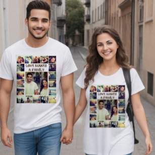 Custom Photo Collage and text T-Shirt
