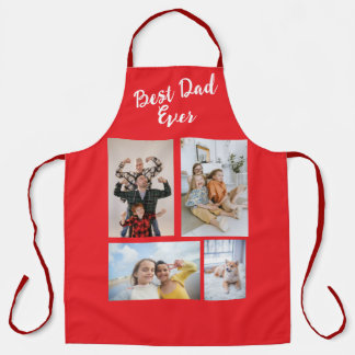 Custom Photo Collage Apron For Grandparent Dad Mum