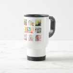 Custom Photo Collage BEST GRANDMA Grandkids Gift Travel Mug<br><div class="desc">Custom Photo Collage BEST GRANDMA Grandkids Gift</div>