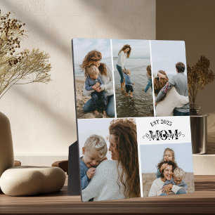 Custom Photo Collage Best Mom Ever  Plaque
