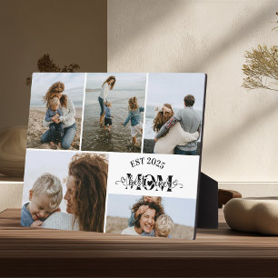 Custom Photo Collage Best Mum Ever  Plaque