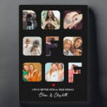 Custom Photo Collage Besties BFF Cute Gifts Plaque<br><div class="desc">Custom Photo Collage Besties BFF Cute Gifts</div>