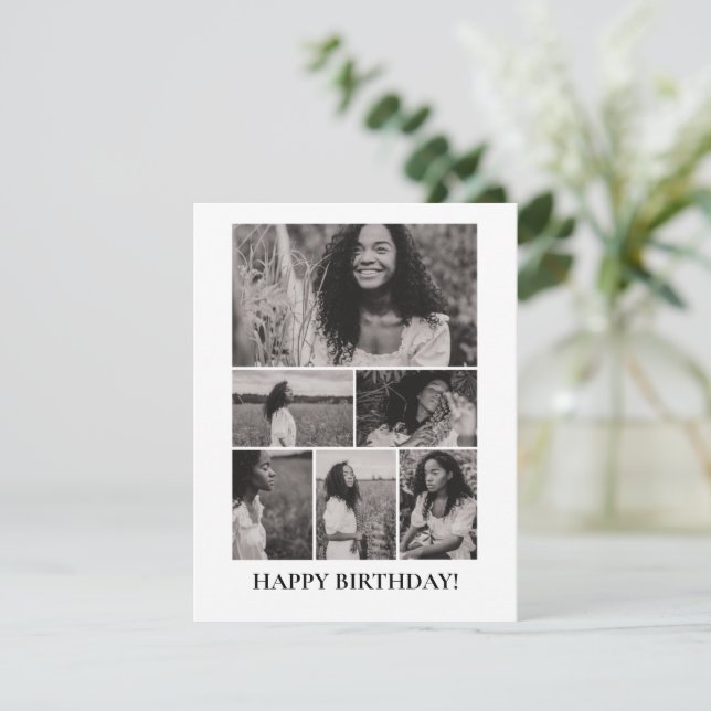 Custom Photo Collage Birthday Card For Loved Ones (Standing Front)