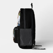 Custom Photo Collage Black Printed Backpack (Right)
