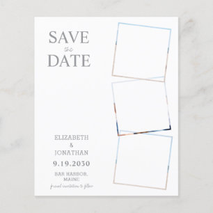 Custom Photo Collage Budget Wedding Save The Date