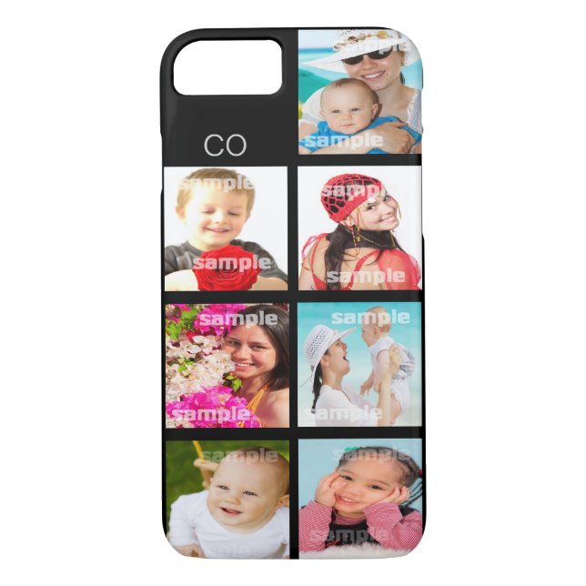 Custom Photo Collage Customisable Case-Mate iPhone Case (Back)