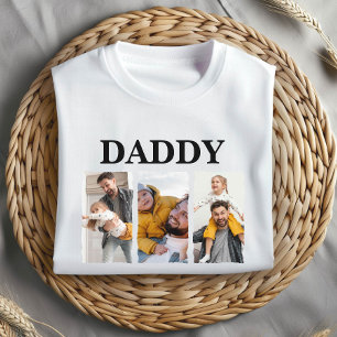 Custom Photo Collage Daddy – Personalised Gift T-Shirt