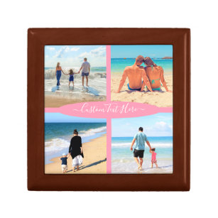 Custom Photo Collage Family Love Personalised Text Gift Box