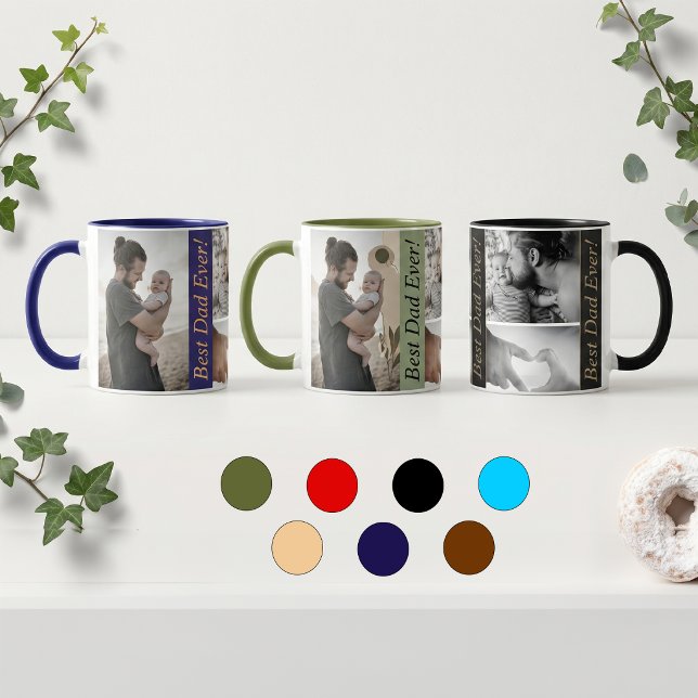 Custom Photo Collage Father's Day Mug (Creator Uploaded)