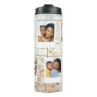 Custom Photo Collage floral  Personalised tumbler