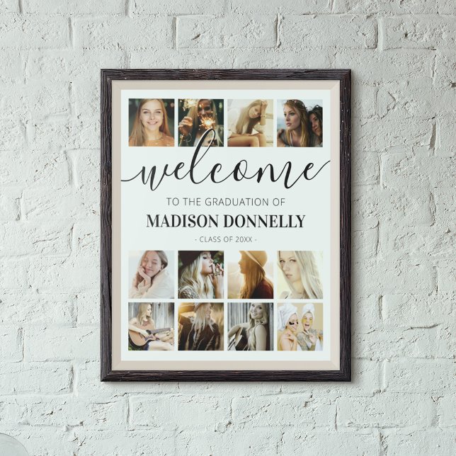 Custom Photo Collage Graduate Welcome Poster (Creator Uploaded)