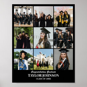 Custom Photo Collage Grid 9 Pictures 8x10 16x20 Poster