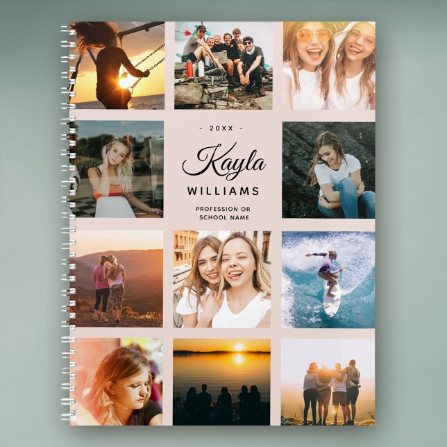 Custom Photo Collage Instagram Modern Chic Trendy Planner (Creator Uploaded)