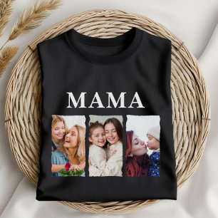 Custom Photo Collage Mama – Personalised Gift T-Shirt