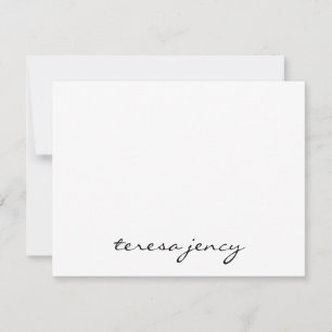Custom Photo Collage   Modern Minimal Monogram  Card