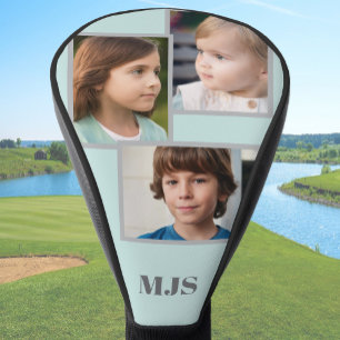 Custom Photo Collage Monogram Personalized  Golf Head Cover